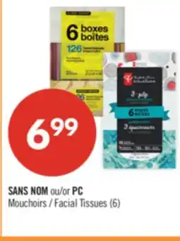 Pharmaprix NO NAME or PC Facial Tissues offer