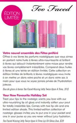 Pharmaprix Too Faced Kissing Jelly Twice Upon A Time Lip Oil Gloss Duo offer