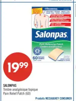 Pharmaprix SALONPAS Pain Relief Patch offer