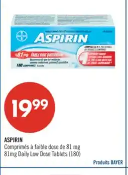 Pharmaprix ASPIRIN 81 mg Daily Low Dose Tablets (180) offer