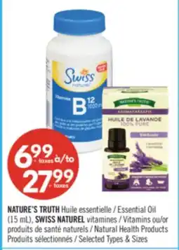 Pharmaprix NATURE'S TRUTH Essential Oil (15 mL), SWISS NATUREL Vitamins or Natural Health Products offer