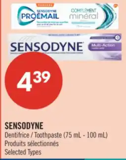 Pharmaprix SENSODYNE Toothpaste offer