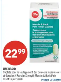 Pharmaprix LIFE BRAND Regular Strength Muscle & Back Pain Relief Caplets offer