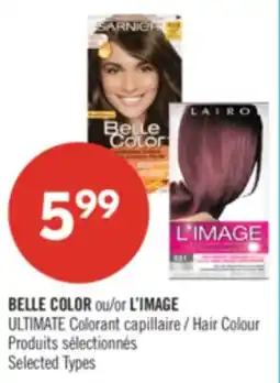 Pharmaprix BELLE COLOR or L'IMAGE ULTIMATE Hair Colour offer