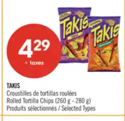 Pharmaprix TAKIS Rolled Tortilla Chips offer