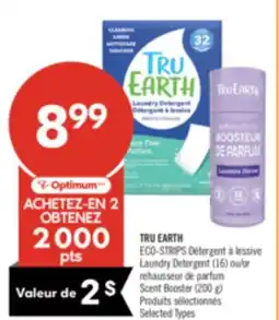 Pharmaprix TRU EARTH ECO-STRIPS Laundry Detergent (16) or Scent Booster (200 g) offer
