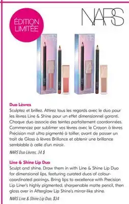 Pharmaprix NARS Line & Shine Lip Duo offer