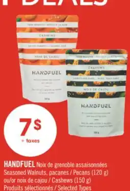 Pharmaprix HANDFUEL Seasoned Walnuts, Pecans (120 g) or Cashews (150 g) offer