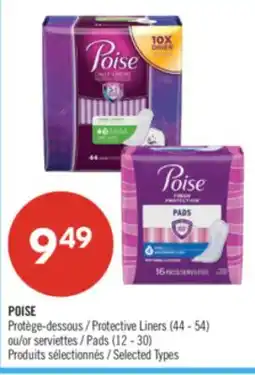 Pharmaprix POISE Protective Liners (44-54) or Pads (12-30) offer