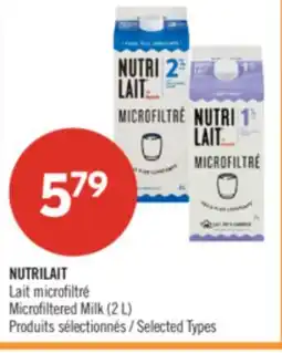 Pharmaprix NUTRILAIT Microfiltered Milk offer