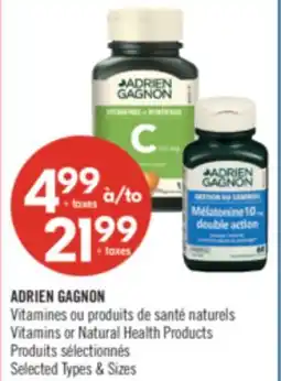 Pharmaprix ADRIEN GAGNON Vitamins or Natural Health Products offer