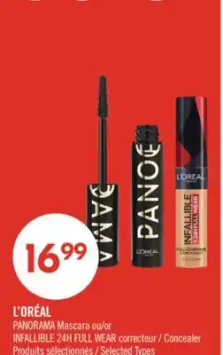 Pharmaprix L'ORÉAL PANORAMA Mascara or INFALLIBLE 24H FULL WEAR Concealer offer