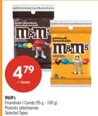 Pharmaprix M&M's Candy offer