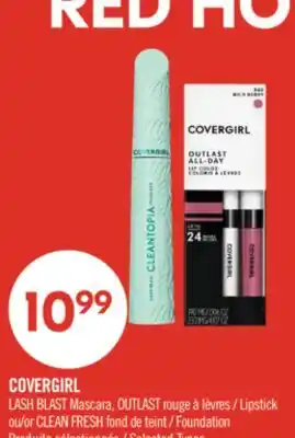 Pharmaprix LASH BLAST Mascara, OUTLAST Lipstick or CLEAN FRESH Foundation offer