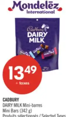 Pharmaprix CADBURY Mini Bars offer