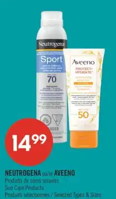 Pharmaprix NEUTROGENA or AVEENO Sun Care Products offer