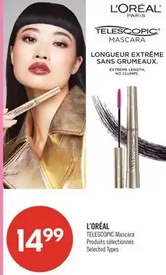 Pharmaprix L'ORÉAL TELESCOPIC Mascara offer