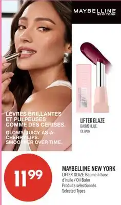 Pharmaprix MAYBELLINE NEW YORK LIFTER GLAZE Oil Balm offer