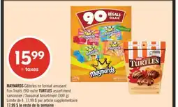 Pharmaprix MAYNARDS Fun Treats (90) or TURTLES assortiment Seasonal Assortment (300 g) offer
