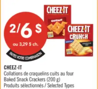Pharmaprix CHEEZ-IT Baked Snack Crackers offer