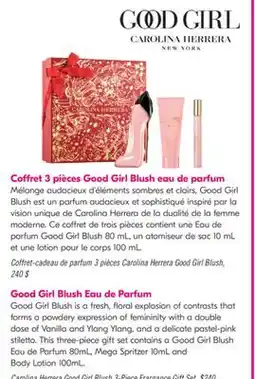 Pharmaprix Carolina Herrera Good Girl Blush 3-Piece Frargance Gift Set offer