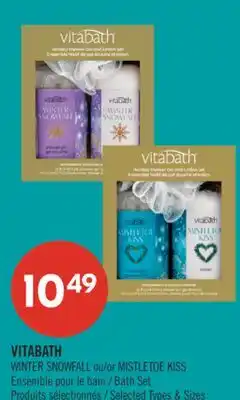 Pharmaprix VITABATH WINTER SNOWFALL or MISTLETOE KISS Bath Set offer