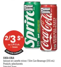 Pharmaprix COCA-COLA Slim Can Beverage offer