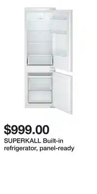 IKEA SUPERKALL Built-in refrigerator, panel-ready offer
