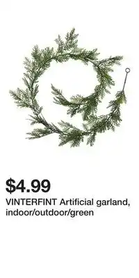 IKEA VINTERFINT Artificial garland, indoor/outdoor/green offer