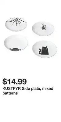 IKEA KUSTFYR Side plate, mixed patterns offer