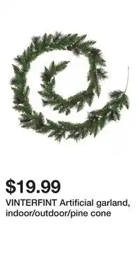 IKEA VINTERFINT Artificial garland, indoor/outdoor/pine cone offer
