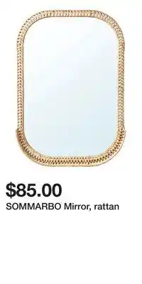 IKEA SOMMARBO Mirror, rattan offer