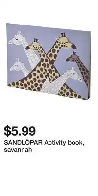 IKEA SANDLÖPAR Activity book, savannah offer