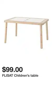 IKEA FLISAT Children's table offer