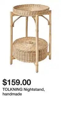 IKEA TOLKNING Nightstand, handmade offer