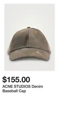 Holt Renfrew ACNE STUDIOS Denim Baseball Cap offer