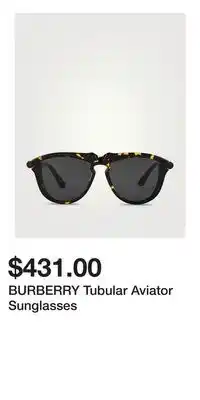 Holt Renfrew BURBERRY Tubular Aviator Sunglasses offer