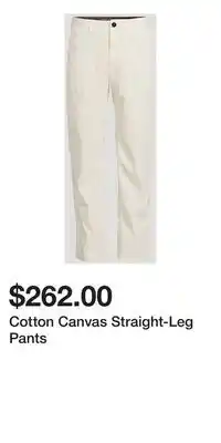Holt Renfrew Cotton Canvas Straight-Leg Pants offer