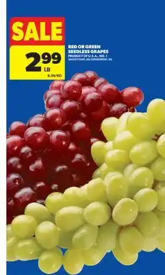 Real Canadian Superstore RED OR GREEN SEEDLESS GRAPES offer