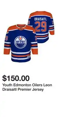 Sport Chek Youth Edmonton Oilers Leon Draisaitl Premier Jersey offer