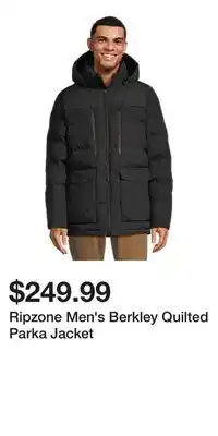 Sport Chek Ripzone Men's Berkley Quilted Parka Jacket offer