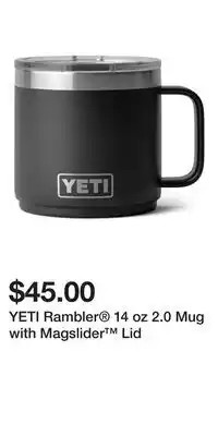 Sport Chek YETI Rambler 14 oz 2.0 Mug with Magslider Lid offer