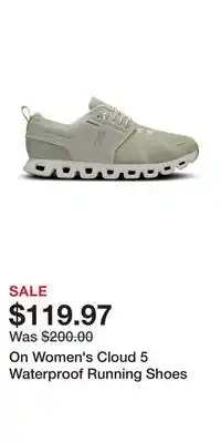 Sport Chek On Women's Cloud 5 Waterproof Running Shoes offer