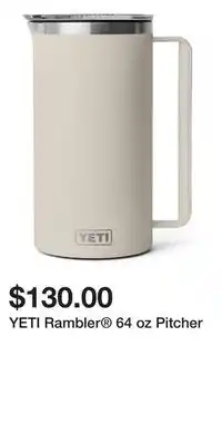 Sport Chek YETI Rambler 64 oz Pitcher offer