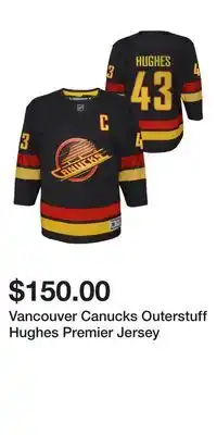 Sport Chek Vancouver Canucks Outerstuff Hughes Premier Jersey offer