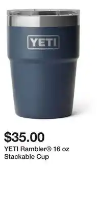 Sport Chek YETI Rambler 16 oz Stackable Cup offer