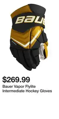 Sport Chek Bauer Vapor Flylite Intermediate Hockey Gloves offer