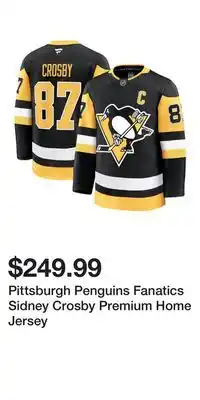 Sport Chek Pittsburgh Penguins Fanatics Sidney Crosby Premium Home Jersey offer