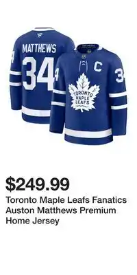 Sport Chek Toronto Maple Leafs Fanatics Auston Matthews Premium Home Jersey offer