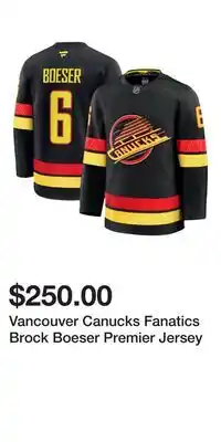 Sport Chek Vancouver Canucks Fanatics Brock Boeser Premier Jersey offer